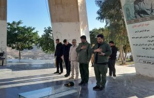 مراسم بدرقه کاروان دانشجویی راهیان نور شهرهای مسجدسلیمان، اندیکا و لالی برگزار شد