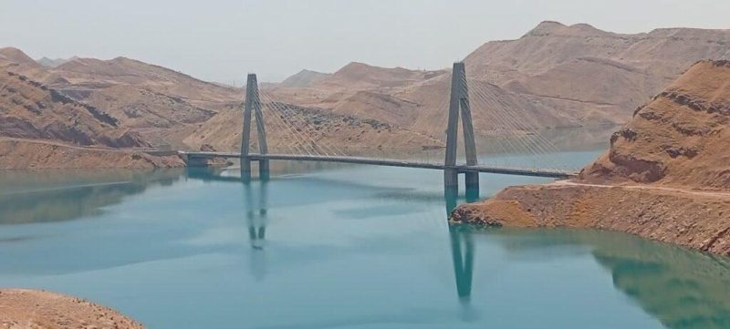 افزایش ترسناک حجم آب در زیر پای بزرگترین پل کابلی کشور در شهرستان لالی + عکس