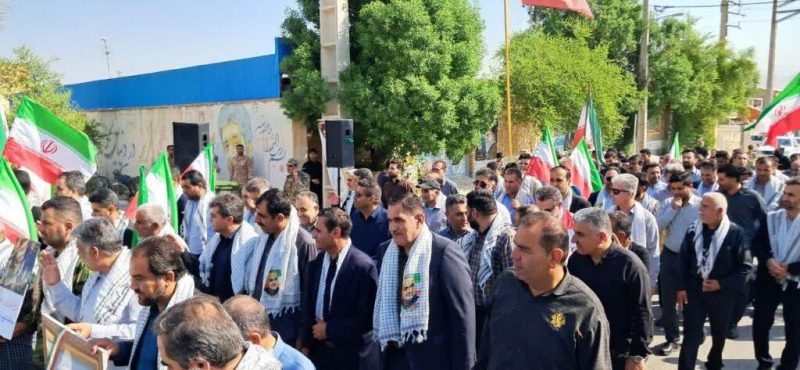 نمایش انسجام بسیجیان و عشایر بختیاری در رزمایش «جان‌فدایان» در لالی + تصاویر