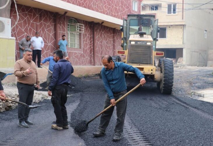 معابر ۳ راه اسکاج منطقه هشت بنگله تحت پوشش آسفالت قرار گرفتند