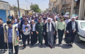 راهپیمایی مردم لالی در محکومیت رژیم صهیونیستی در جمعه های خشم و نصر + تصاویر