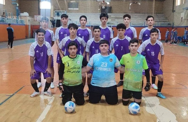 نوجوانان تیم فوتسال پیام لالی با نایب قهرمانی در خوزستان مجوزصعود به مسابقات کشوری را کسب کردند