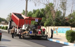 پیشرفت ۵۰ درصدی پروژه بهسازی و آسفالت خیابان شهری در مسجدسلیمان