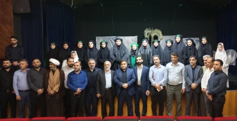 با حضور فرماندار و مدیران اجرایی مسجدسلیماننمایش آئینی عاشورایی دختر آفتاب حضرت رقیه(س)در مسجدسلیمان برگزار شد
