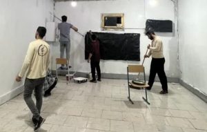 رنگ آمیزی دو مدرسه توسط بسیج دانشجویی رهروان ولایت و جهاد سازندگی ناحیه مقاومت بسیج مسجدسلیمان