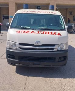 آمبولانس بیمارستان امید لالی پس از ۶ ماه تعمیر و وارد خط خدمت شد