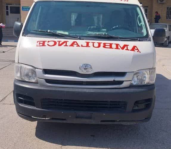 آمبولانس بیمارستان امید لالی پس از ۶ ماه تعمیر و وارد خط خدمت شد