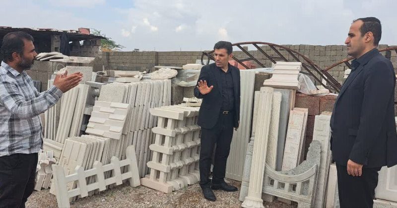 بازدید معاون طرح و برنامه اداره کل صنعت،معدن و تجارت خوزستان از ناحیه صنعتی لالی